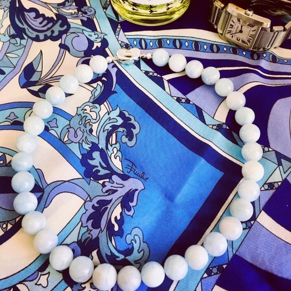 Aquamarine Choker 15” - Picture 2 of 3